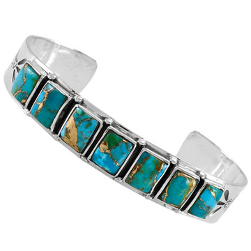 Matrix Turquoise Bracelet Sterling Silver B5586-C84