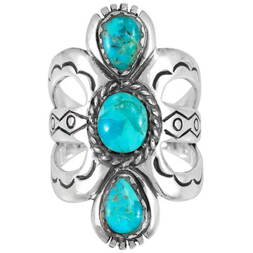 Turquoise Ring Sterling Silver R2503-C75