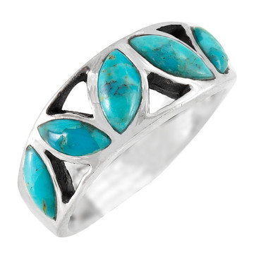 Turquoise Ring Sterling Silver R2505-C75