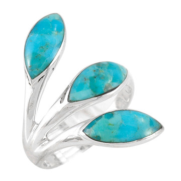Turquoise Ring Sterling Silver R2518-C75