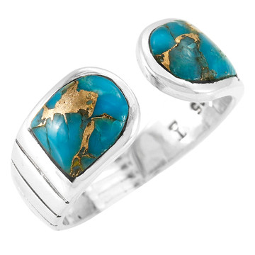 Matrix Turquoise Ring Sterling Silver R2517-C84