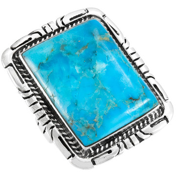 Turquoise Ring Sterling Silver R2520-C75