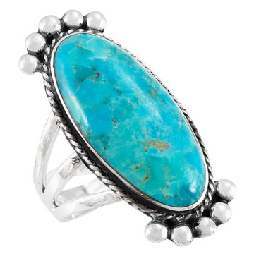 Turquoise Ring Sterling Silver R2522-C75