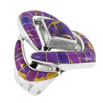 Purple Turquoise Ring Sterling Silver R2040-C07