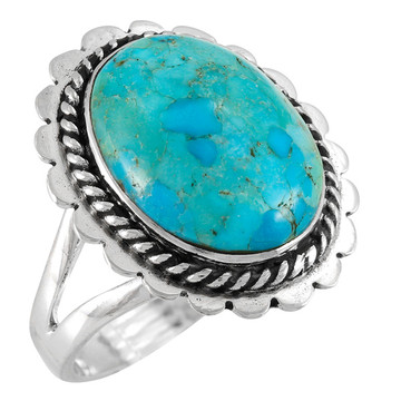 Turquoise Ring Sterling Silver R2524-C75