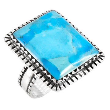 Turquoise Ring Sterling Silver R2536-C75