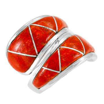 Coral Ring Sterling Silver R2150-C74