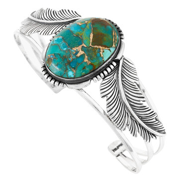 Matrix Turquoise Bracelet Sterling Silver B5607-C84