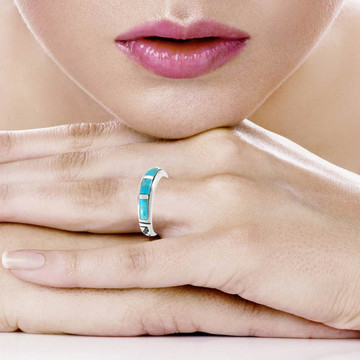 Turquoise Ring Sterling Silver R2545-C05