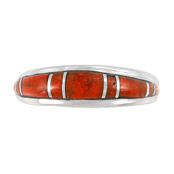 Coral Ring Sterling Silver R2264-C74