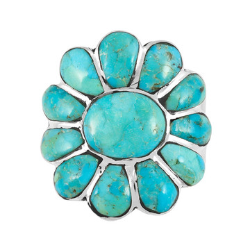 Turquoise Ring Sterling Silver R2554-C75