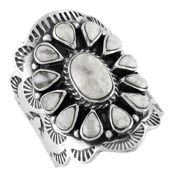 Howlite Ring Sterling Silver R2413-C103