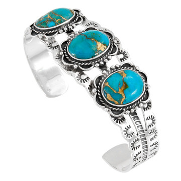 Matrix Turquoise Bracelet Sterling Silver B5620-C84