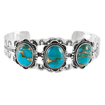 Matrix Turquoise Bracelet Sterling Silver B5620-C84