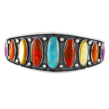 Multi Gemstone Bracelet Sterling Silver B5622-C71