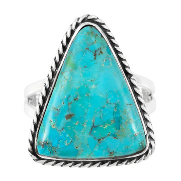 Turquoise Ring Sterling Silver R2586-C75