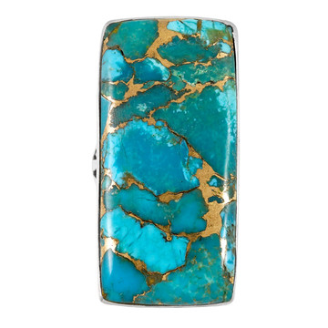 Matrix Turquoise Ring Sterling Silver R2569-LG-C84 (LARGER style)