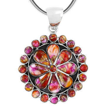 Plum Spiny Pendant Sterling Silver P3060-C92