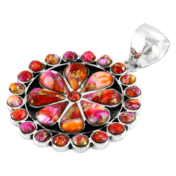 Plum Spiny Pendant Sterling Silver P3060-C92