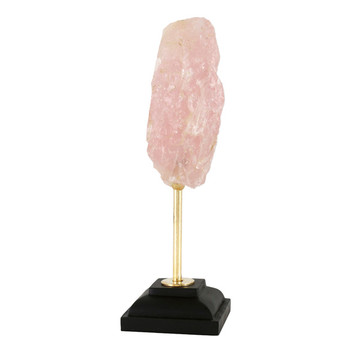 Rose Quartz Geode/Crystal on Stand Z9001-C214