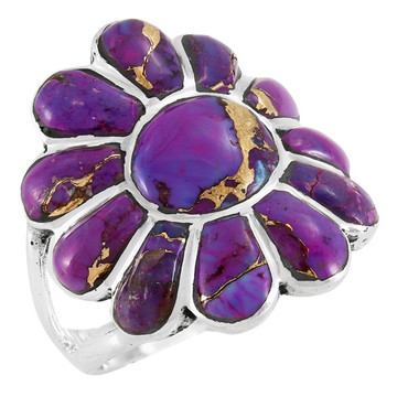 Purple Turquoise Ring Sterling Silver R2554-C77