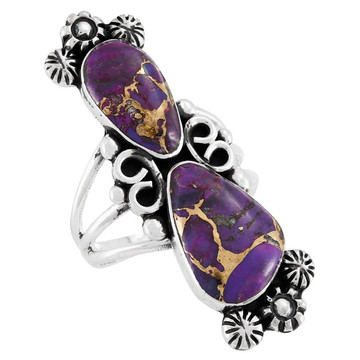 Purple Turquoise Ring Sterling Silver R2556-SM-C77