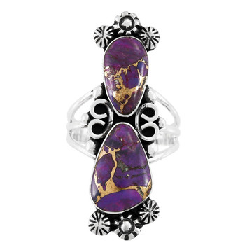 Purple Turquoise Ring Sterling Silver R2556-SM-C77