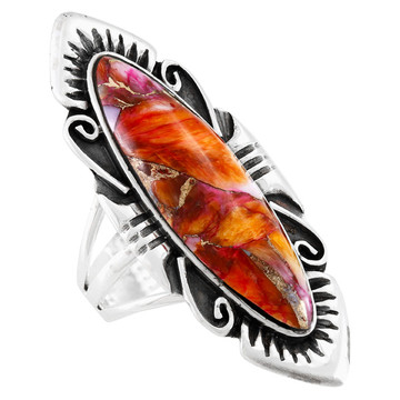 Plum Spiny Ring Sterling Silver R2555-C92