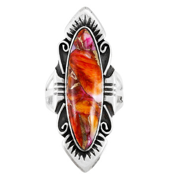 Plum Spiny Ring Sterling Silver R2555-C92