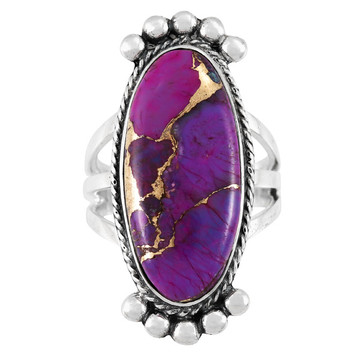 Purple Turquoise Ring Sterling Silver R2522-C77