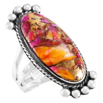 Plum Spiny Ring Sterling Silver R2522-C92