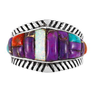 Purple Turquoise Ring Sterling Silver R2543-C57