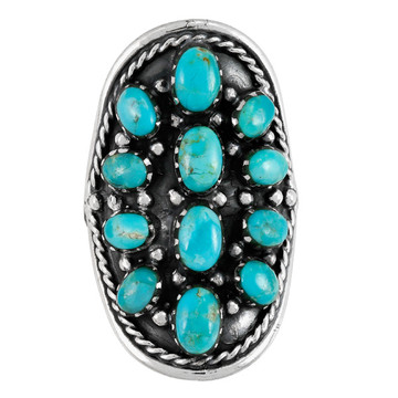 Turquoise Ring Sterling Silver R2611-C75