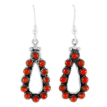 Coral Earrings Sterling Silver E1486-C74