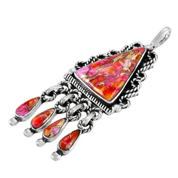 Plum Spiny Pendant Sterling Silver P3351-C92