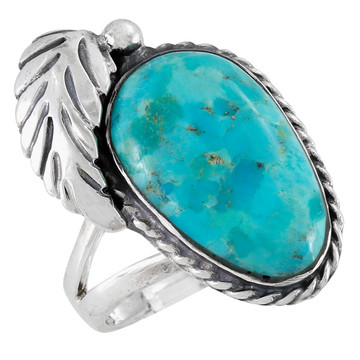 Turquoise Ring Sterling Silver R2623-C75