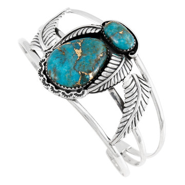 Matrix Turquoise Bracelet Sterling Silver B5626-C84