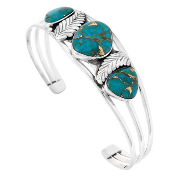 Matrix Turquoise Bracelet Sterling Silver B5634-C84