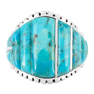 Turquoise Ring Sterling Silver R2630-SM-C75