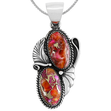 Plum Spiny Pendant Sterling Silver P3343-C92