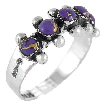 Purple Turquoise Ring Sterling Silver R2241-C77