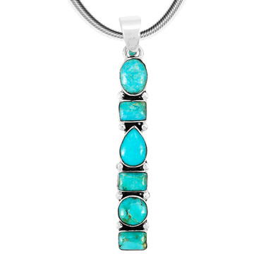 Sterling Silver Pendant Turquoise P3140-C75 Turquoise Jewelry