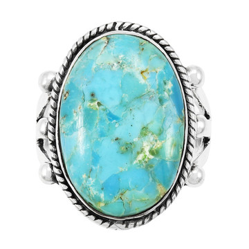 Turquoise Ring Sterling Silver R2381-C75