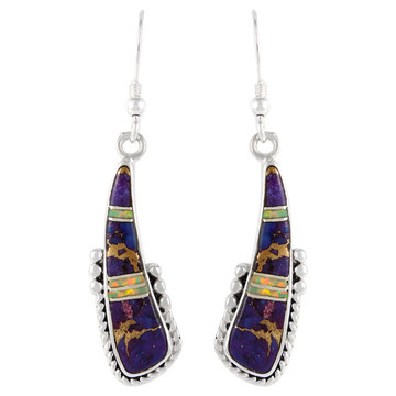 Sterling Silver Earrings Multi Gemstones E1232-C23