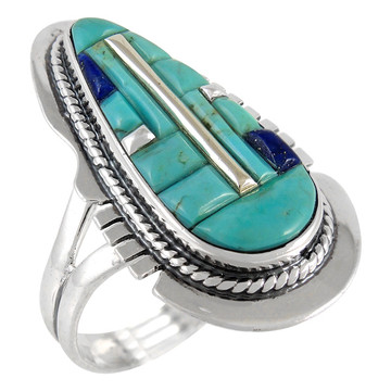 Turquoise Ring Sterling Silver R2404-C55