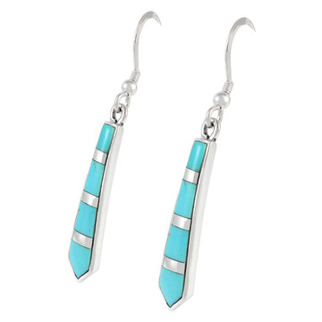 Sterling Silver Earrings Turquoise E1019-C05