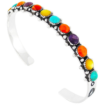 Multi Gemstone Bracelet Sterling Silver B5426-C71