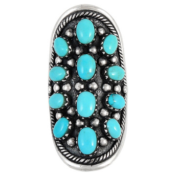 Turquoise Ring Sterling Silver R2414-C75