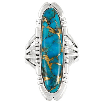 Matrix Turquoise Ring Sterling Silver R2096-LG-C84