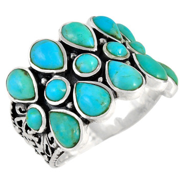 Turquoise Ring Sterling Silver R2415-C75